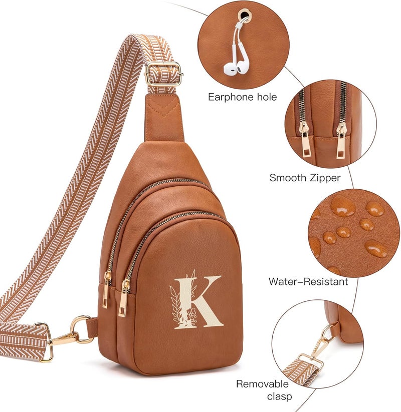 Viverte Crossbody Bags for Women Initial Sling Bag Cross Body Fanny Packs Personalized Gifts for Mom Women Wife - Image 5